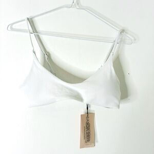 Sanori Swim Scoop Bikini Top NWT White